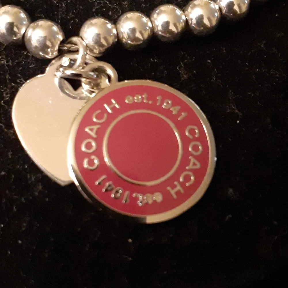 VINTAGE PURSE CHARM ON A NEW  925 BRACELET - Picture 2 of 2